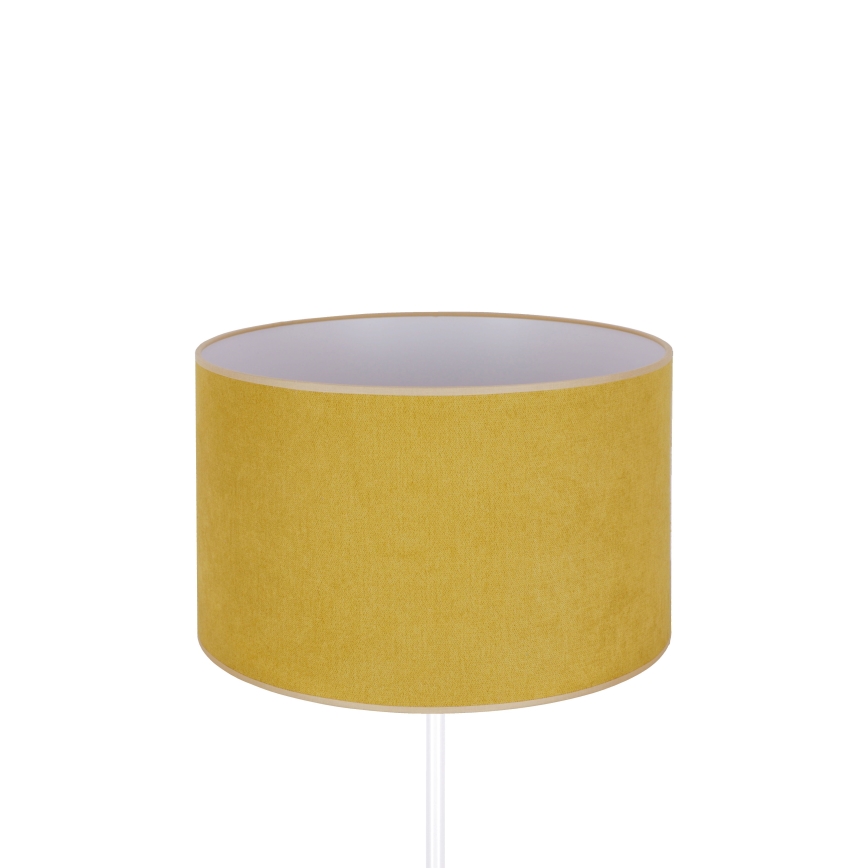 Duolla - Pöytävalaisin BRISTOL 1xE14/15W/230V halkaisija 17,5 cm keltainen/valkoinen