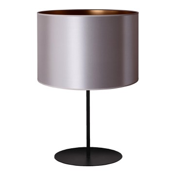 Duolla - Pöytävalaisin CANNES 1xE14/15W/230V halkaisija 20 cm hopea/kupari/musta