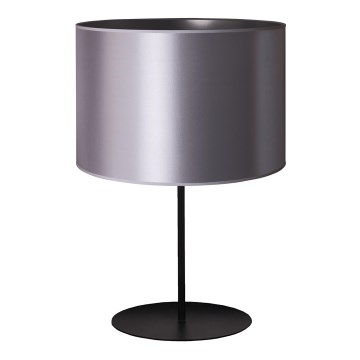 Duolla - Pöytävalaisin CANNES 1xE14/15W/230V halkaisija 20 cm hopea/musta