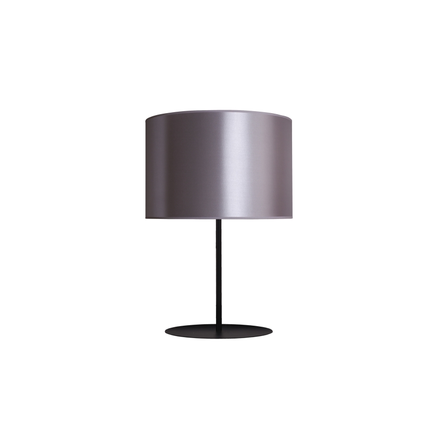 Duolla - Pöytävalaisin CANNES 1xE14/15W/230V halkaisija 20 cm hopea/musta