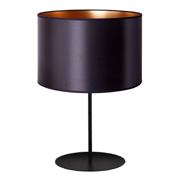 Duolla - Pöytävalaisin CANNES 1xE14/15W/230V halkaisija 20 cm musta/kupari