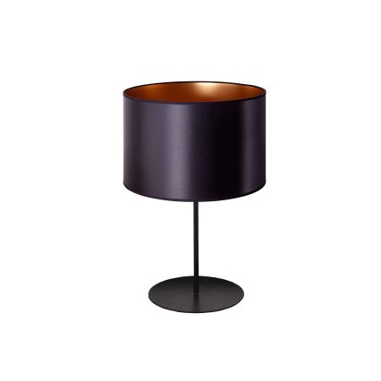 Duolla - Pöytävalaisin CANNES 1xE14/15W/230V halkaisija 20 cm musta/kupari
