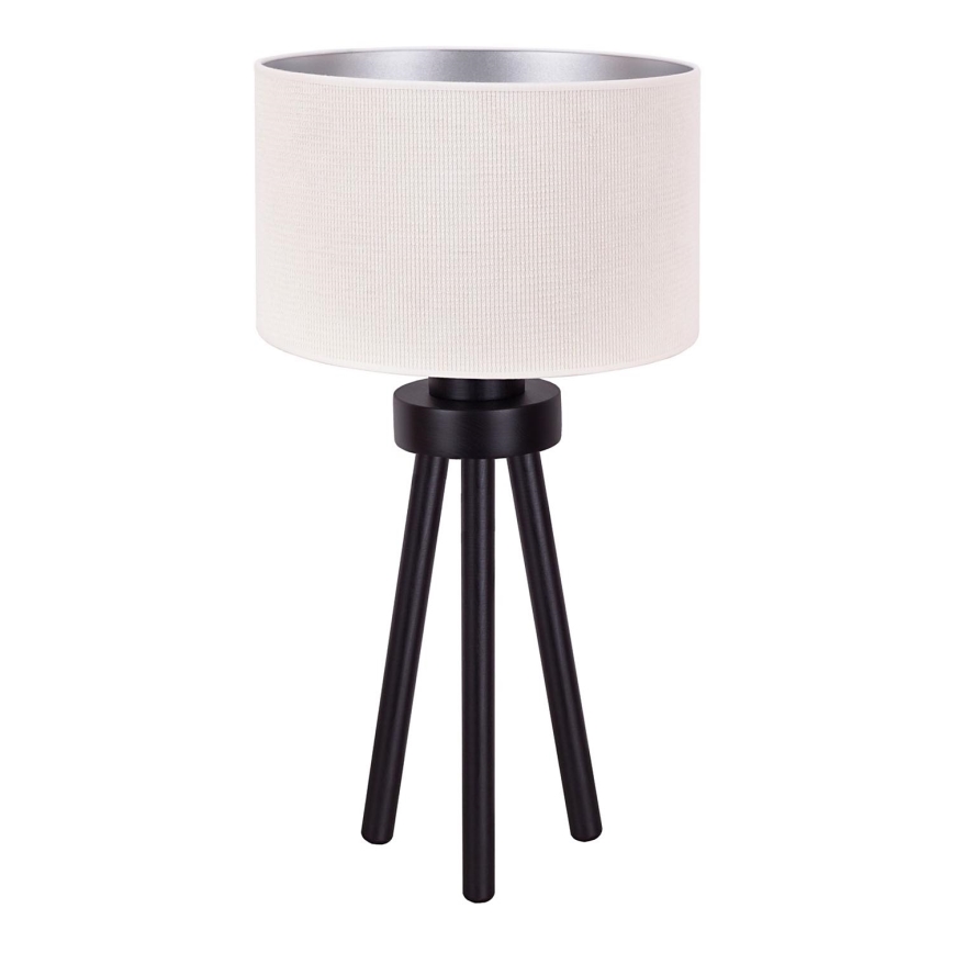 Duolla - Pöytävalaisin LYON 1xE27/15W/230V halkaisija 30 cm kerma