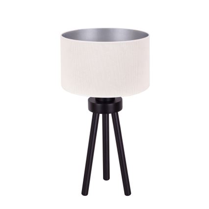 Duolla - Pöytävalaisin LYON 1xE27/15W/230V halkaisija 30 cm kerma
