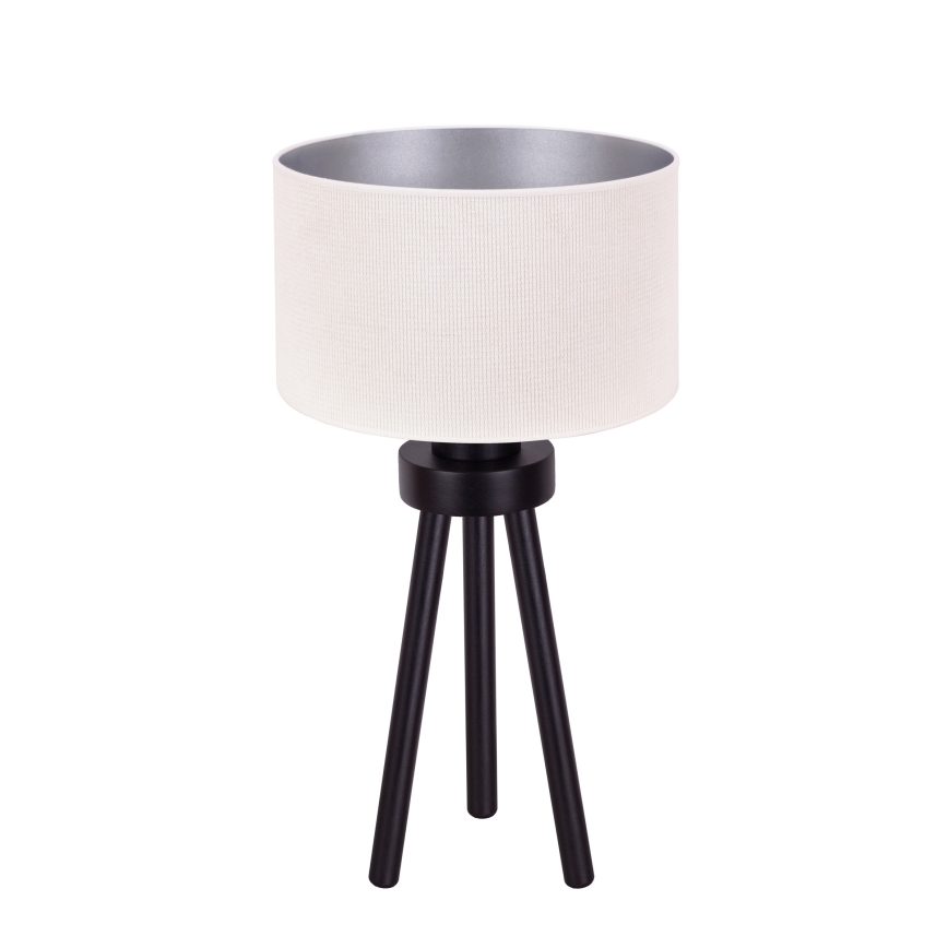 Duolla - Pöytävalaisin LYON 1xE27/15W/230V halkaisija 30 cm kerma