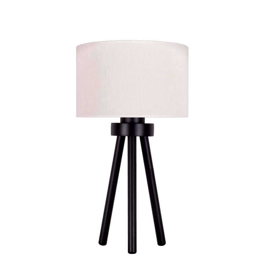 Duolla - Pöytävalaisin LYON 1xE27/15W/230V halkaisija 30 cm kerma