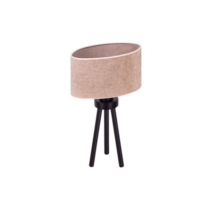 Duolla - Pöytävalaisin OVAL 1xE27/15W/230V halkaisija 30 cm vaaleanpunainen