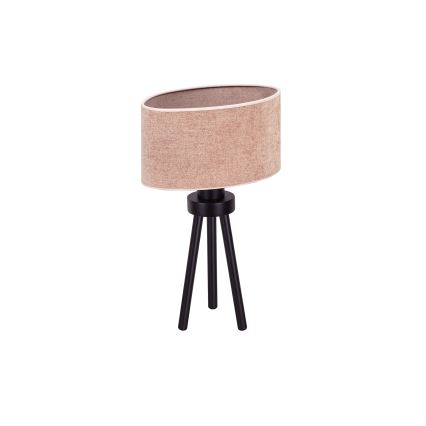 Duolla - Pöytävalaisin OVAL 1xE27/15W/230V halkaisija 30 cm vaaleanpunainen