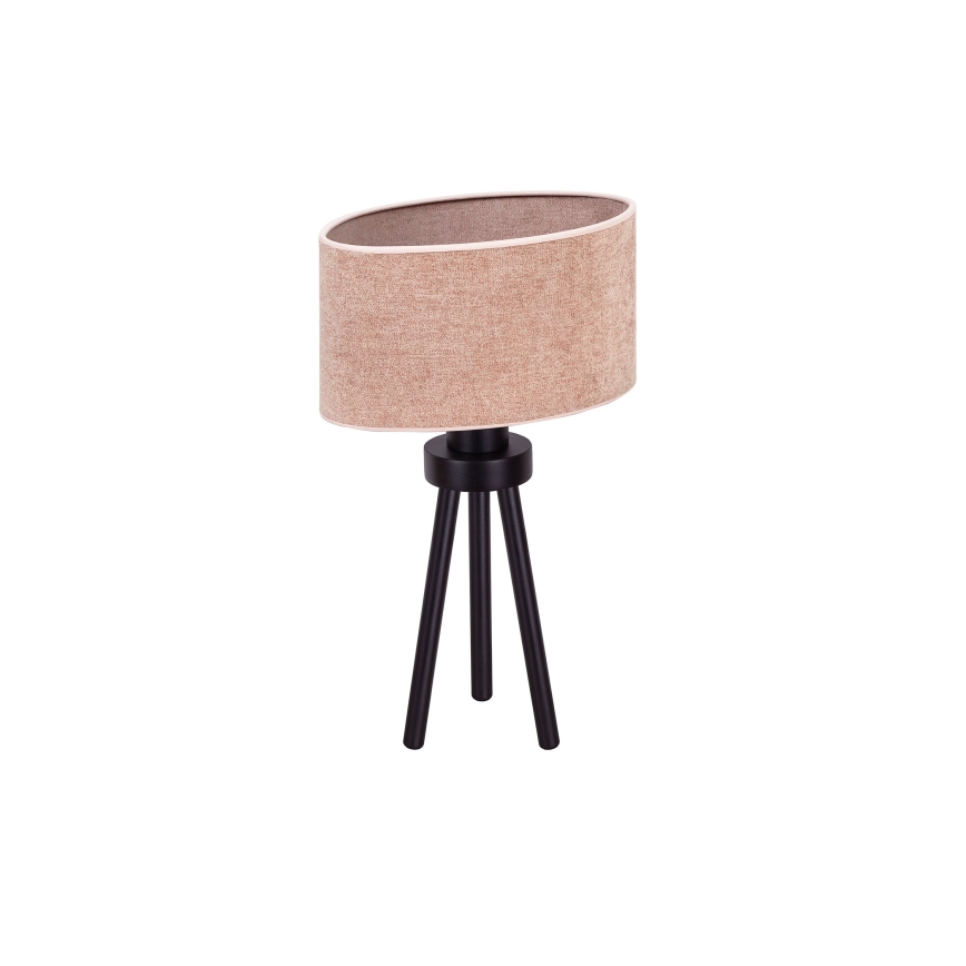 Duolla - Pöytävalaisin OVAL 1xE27/15W/230V halkaisija 30 cm vaaleanpunainen