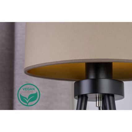Duolla - Pöytävalaisin OVAL VEGAN 1xE27/15W/230V halkaisija 30 cm beige