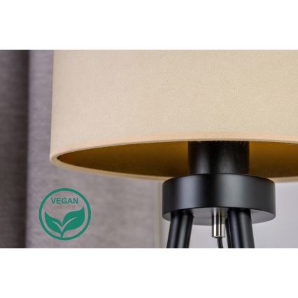 Duolla - Pöytävalaisin OVAL VEGAN 1xE27/15W/230V halkaisija 30 cm kerma