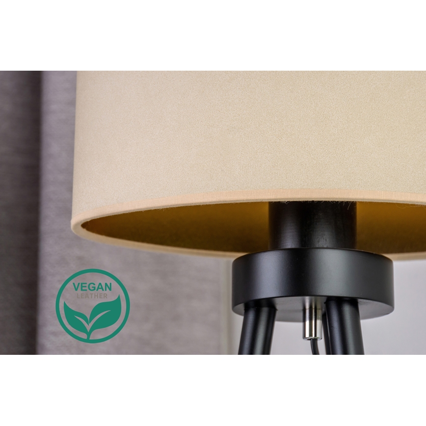 Duolla - Pöytävalaisin OVAL VEGAN 1xE27/15W/230V halkaisija 30 cm kerma