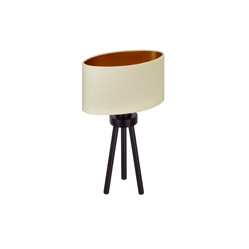 Duolla - Pöytävalaisin OVAL VEGAN 1xE27/15W/230V halkaisija 30 cm kerma
