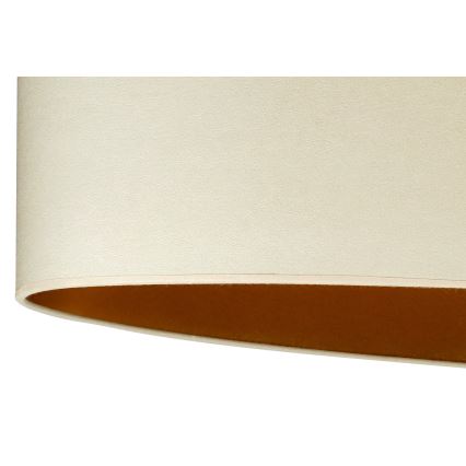 Duolla - Pöytävalaisin OVAL VEGAN 1xE27/15W/230V halkaisija 30 cm kerma