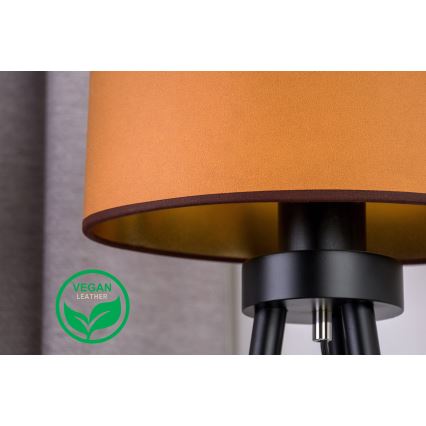 Duolla - Pöytävalaisin OVAL VEGAN 1xE27/15W/230V halkaisija 30 cm ruskea