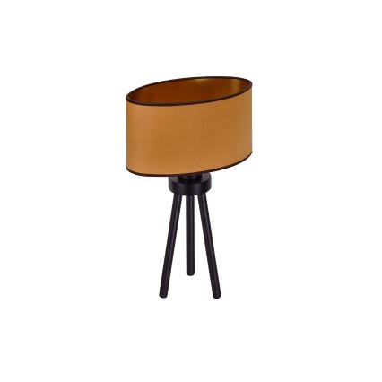 Duolla - Pöytävalaisin OVAL VEGAN 1xE27/15W/230V halkaisija 30 cm ruskea