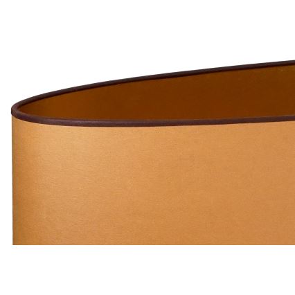 Duolla - Pöytävalaisin OVAL VEGAN 1xE27/15W/230V halkaisija 30 cm ruskea