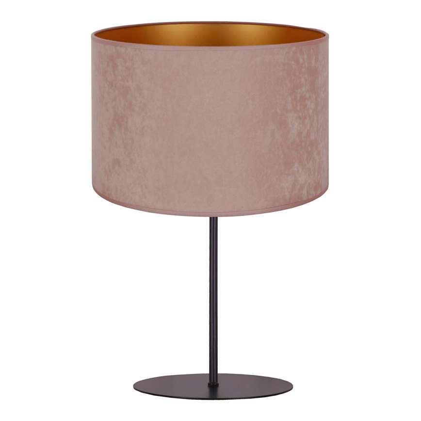 Duolla - Pöytävalaisin ROLLER 1xE14/15W/230V halkaisija 20 cm beige/kulta
