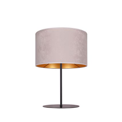Duolla - Pöytävalaisin ROLLER 1xE14/15W/230V halkaisija 20 cm harmaa/kulta