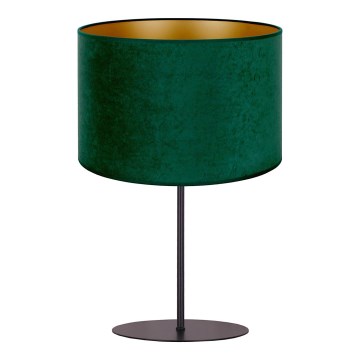 Duolla - Pöytävalaisin ROLLER 1xE14/15W/230V halkaisija 20 cm tummanvihreä/kulta