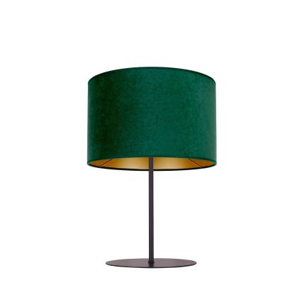Duolla - Pöytävalaisin ROLLER 1xE14/15W/230V halkaisija 20 cm tummanvihreä/kulta