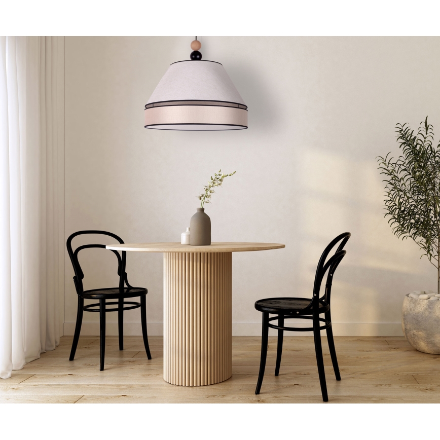 Duolla - Riippuvalaisin AVIGNON 1xE27/15W/230V d. 50 cm beige