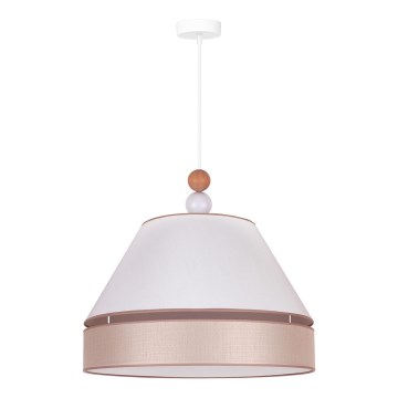 Duolla - Riippuvalaisin AVIGNON 1xE27/15W/230V d. 50 cm valkoinen/beige