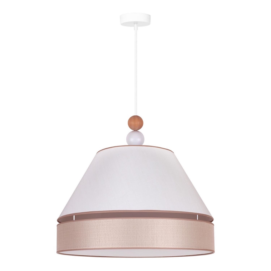Duolla - Riippuvalaisin AVIGNON 1xE27/15W/230V d. 50 cm valkoinen/beige