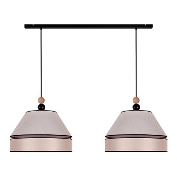 Duolla - Riippuvalaisin AVIGNON 2xE27/15W/230V beige