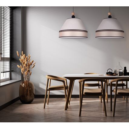 Duolla - Riippuvalaisin AVIGNON 2xE27/15W/230V beige