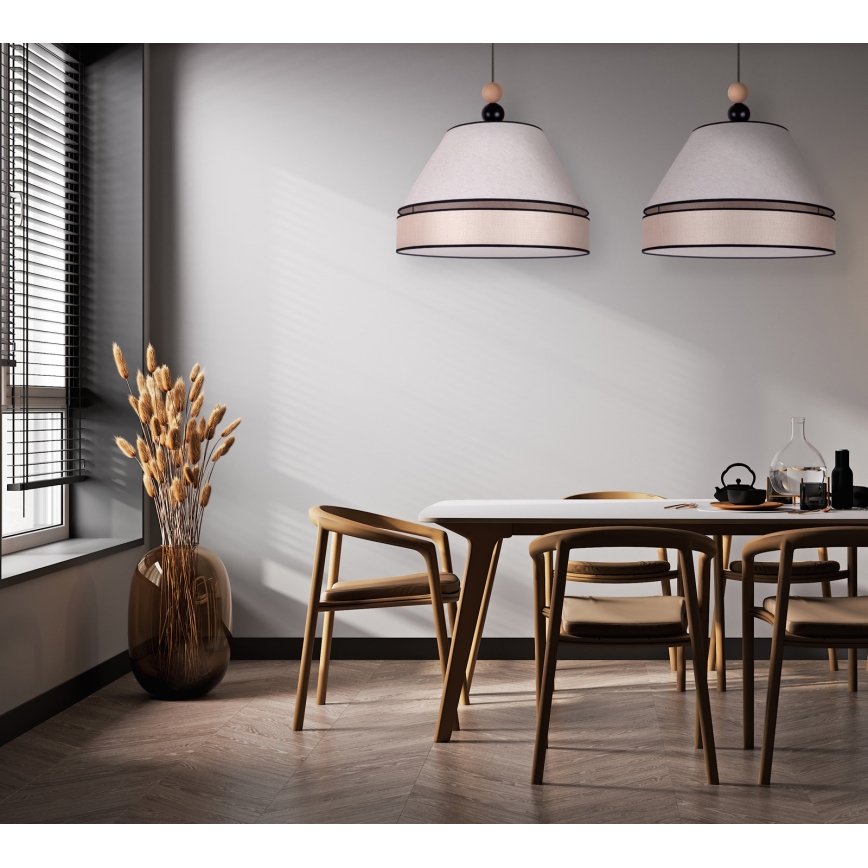 Duolla - Riippuvalaisin AVIGNON 2xE27/15W/230V beige