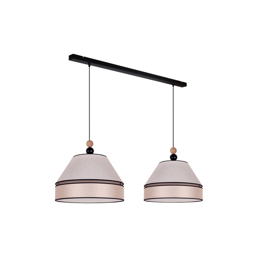 Duolla - Riippuvalaisin AVIGNON 2xE27/15W/230V beige