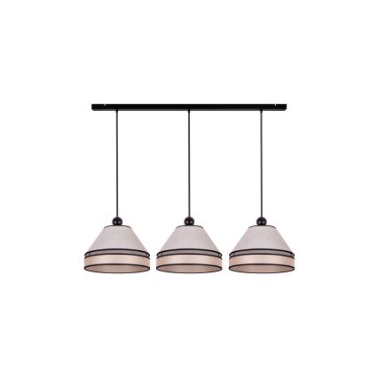 Duolla - Riippuvalaisin AVIGNON 3xE27/15W/230V beige