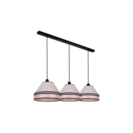 Duolla - Riippuvalaisin AVIGNON 3xE27/15W/230V beige