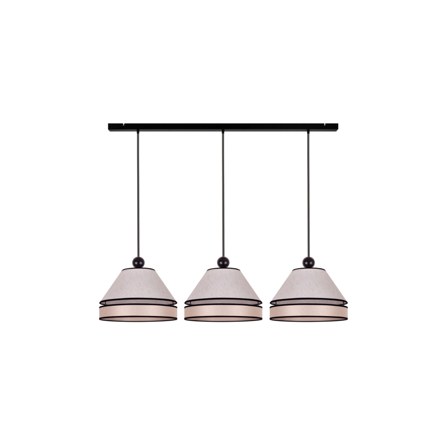Duolla - Riippuvalaisin AVIGNON 3xE27/15W/230V beige