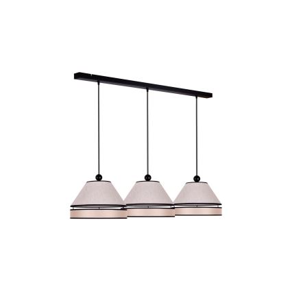 Duolla - Riippuvalaisin AVIGNON 3xE27/15W/230V beige