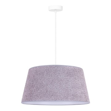 Duolla - Riippuvalaisin BOUCLE 1xE27/15W/230V d. 50 cm harmaa