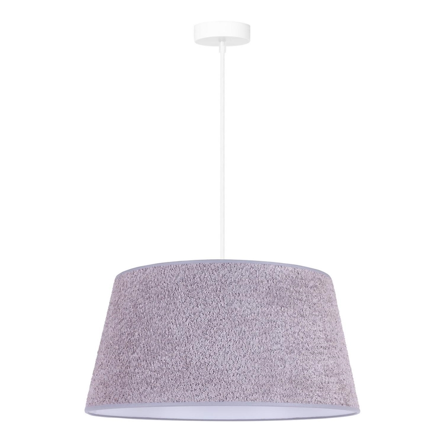 Duolla - Riippuvalaisin BOUCLE 1xE27/15W/230V d. 50 cm harmaa