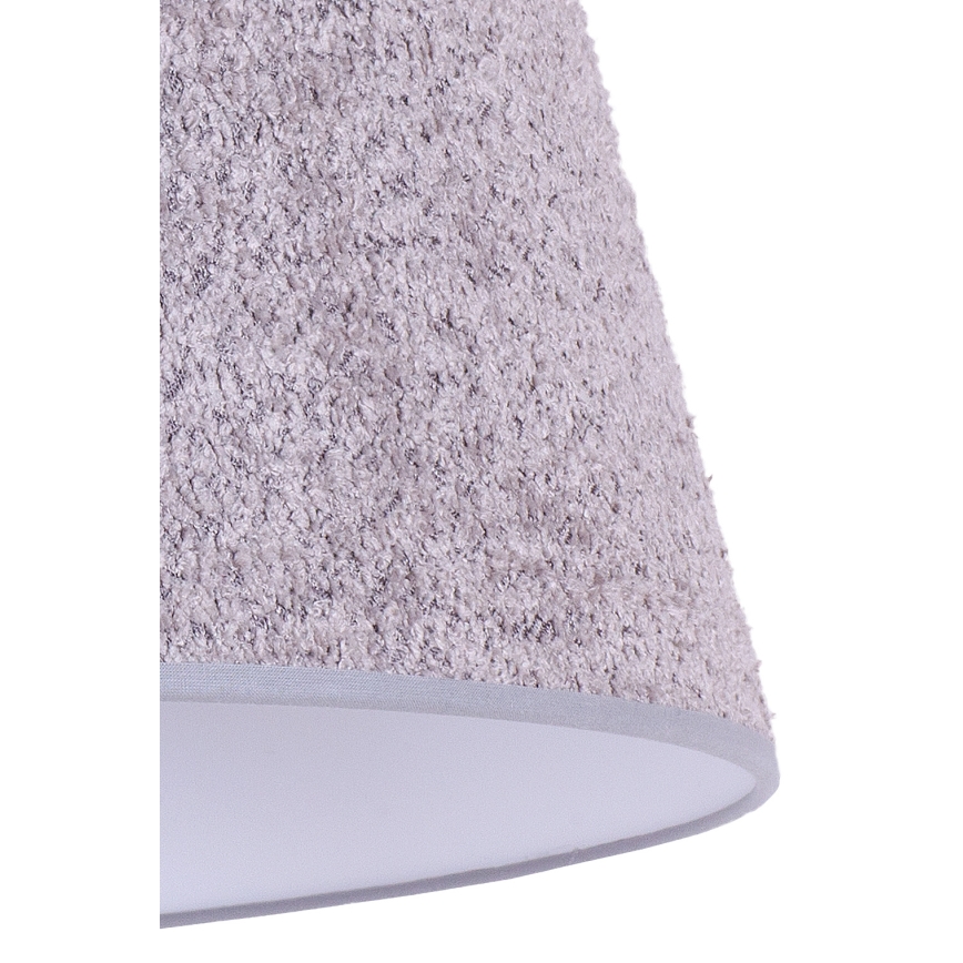 Duolla - Riippuvalaisin BOUCLE 1xE27/15W/230V d. 50 cm harmaa