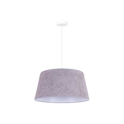Duolla - Riippuvalaisin BOUCLE 1xE27/15W/230V d. 50 cm harmaa