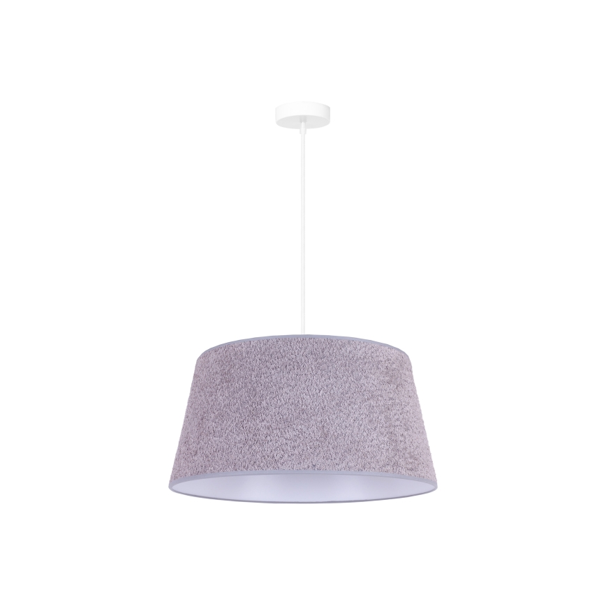 Duolla - Riippuvalaisin BOUCLE 1xE27/15W/230V d. 50 cm harmaa