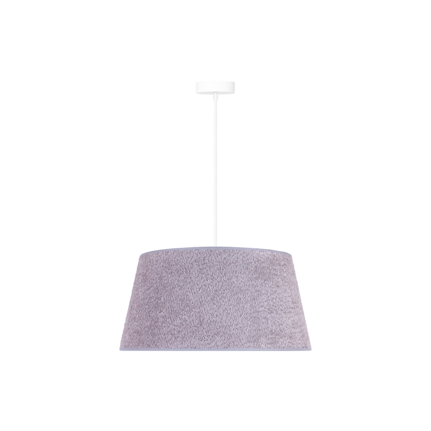 Duolla - Riippuvalaisin BOUCLE 1xE27/15W/230V d. 50 cm harmaa
