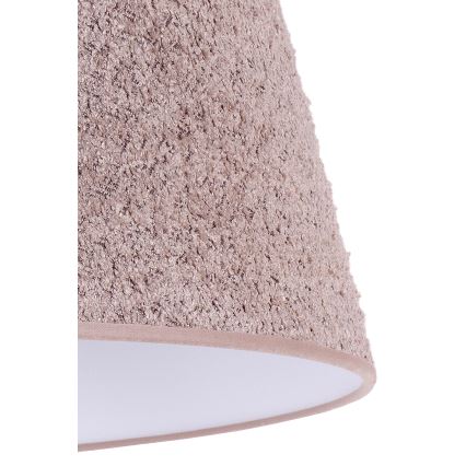 Duolla - Riippuvalaisin BOUCLE 1xE27/15W/230V d. 50 cm ruskea