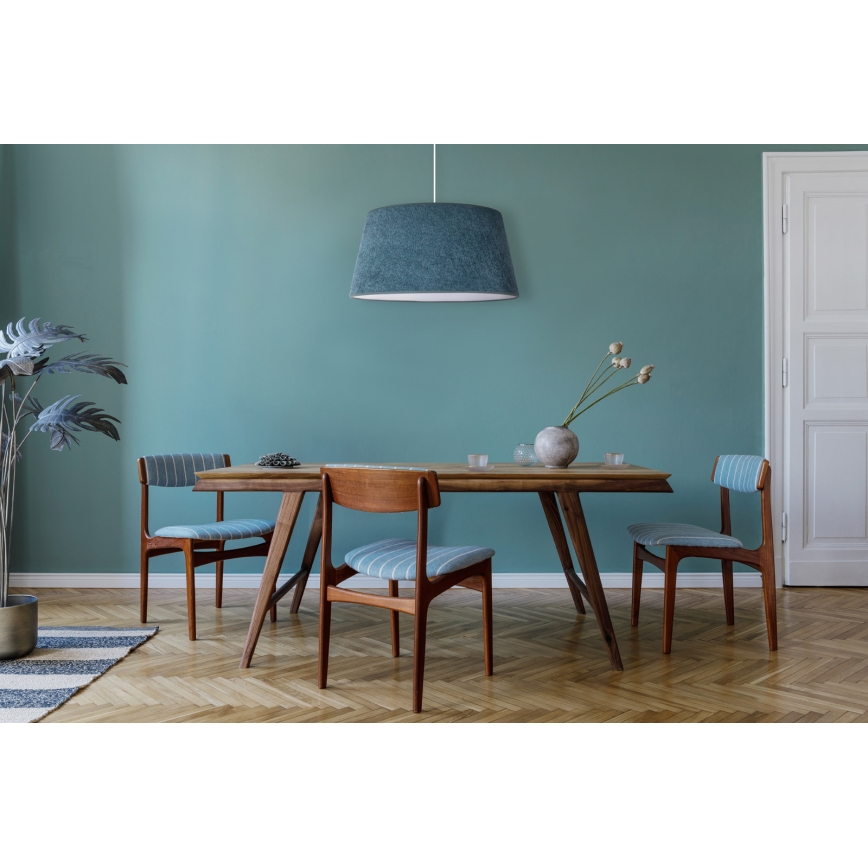 Duolla - Riippuvalaisin BOUCLE 1xE27/15W/230V d. 50 cm turkoosi