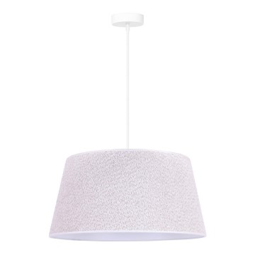 Duolla - Riippuvalaisin BOUCLE 1xE27/15W/230V d. 50 cm valkoinen