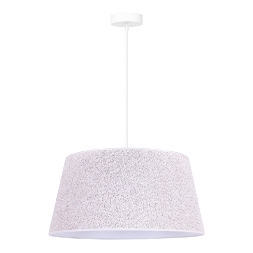 Duolla - Riippuvalaisin BOUCLE 1xE27/15W/230V d. 50 cm valkoinen
