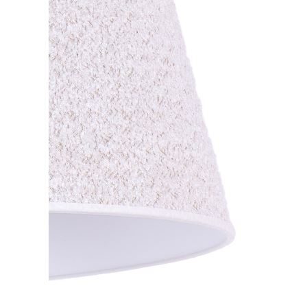 Duolla - Riippuvalaisin BOUCLE 1xE27/15W/230V d. 50 cm valkoinen