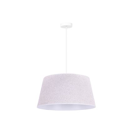 Duolla - Riippuvalaisin BOUCLE 1xE27/15W/230V d. 50 cm valkoinen