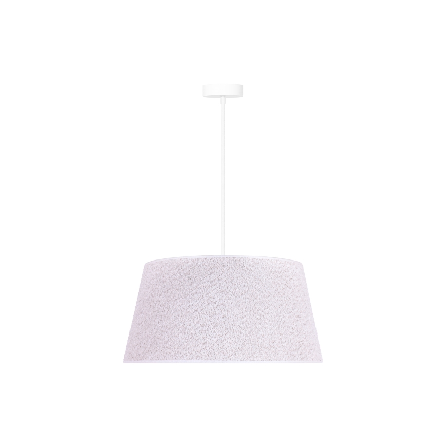 Duolla - Riippuvalaisin BOUCLE 1xE27/15W/230V d. 50 cm valkoinen