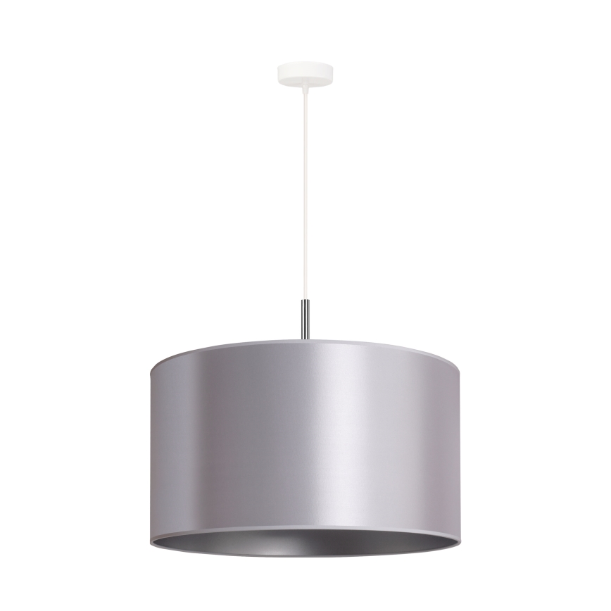 Duolla - Riippuvalaisin CANNES 1xE27/15W/230V d. 45 cm hopea